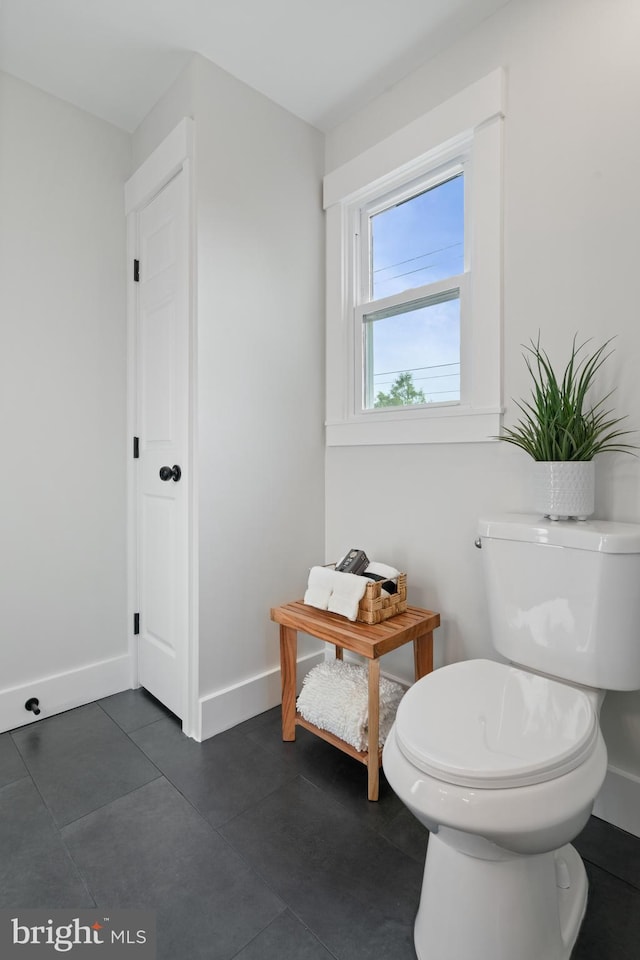 3838 13th St N, Arlington, VA 22201 - half bathroom featuring baseboards, toilet, and tile patterned floors