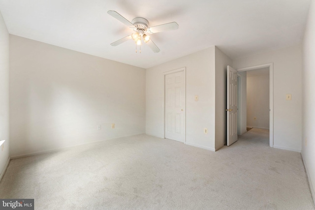 9552 Cannoneer Ct Unit 204, Manassas, VA 20110 - unfurnished bedroom featuring carpet flooring, baseboards, and a ceiling fan