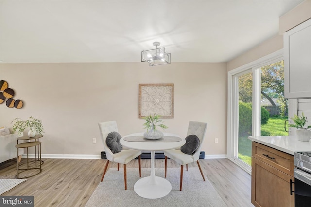 1788 Temple Ave, Lancaster, PA 17603 - dining space featuring baseboards and light wood finished floors
