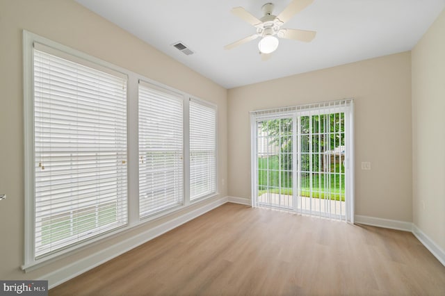 20449 Rosses Point Ct, Ashburn, VA 20147 - unfurnished room featuring wood finished floors and ceiling fan