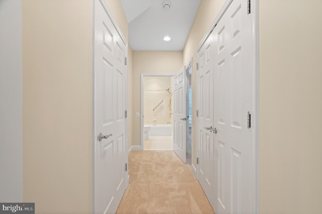 20449 Rosses Point Ct, Ashburn, VA 20147 - hallway with light colored carpet and recessed lighting