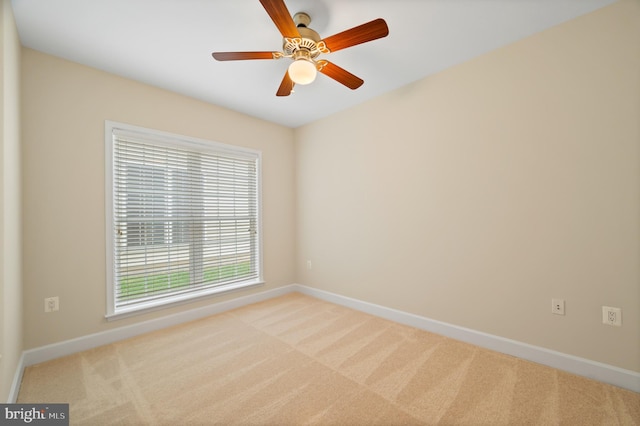 20449 Rosses Point Ct, Ashburn, VA 20147 - carpeted empty room with baseboards and a ceiling fan