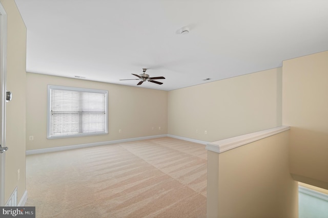 20449 Rosses Point Ct, Ashburn, VA 20147 - unfurnished room with ceiling fan, a smoke detector, and light colored carpet
