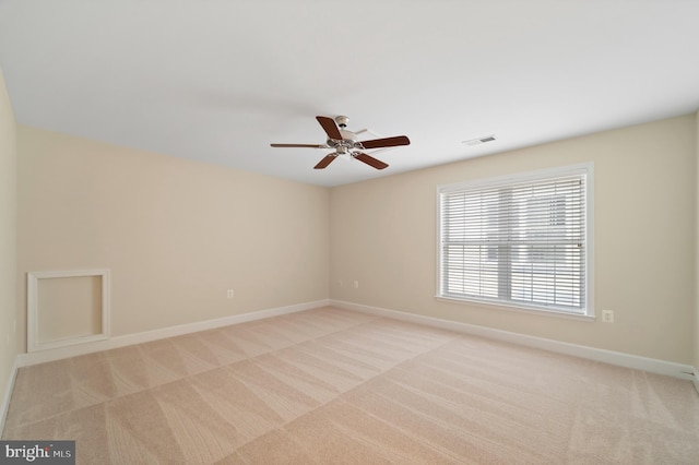 20449 Rosses Point Ct, Ashburn, VA 20147 - spare room with light colored carpet and ceiling fan