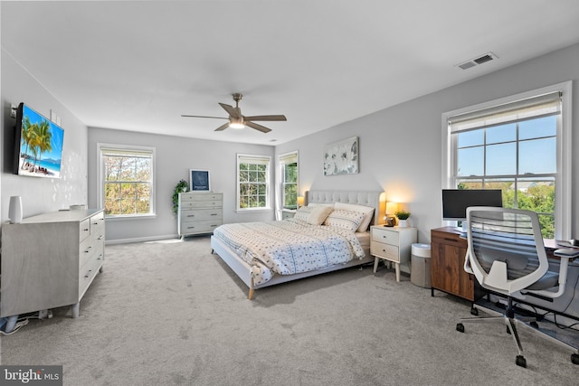 3 Union St, Robbinsville, NJ 08691 - bedroom with a ceiling fan, carpet flooring, and visible vents