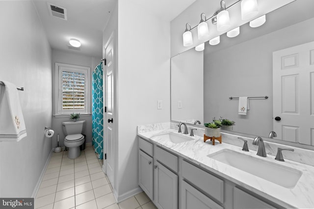 3 Union St, Robbinsville, NJ 08691 - full bathroom featuring visible vents, a sink, and tile patterned floors