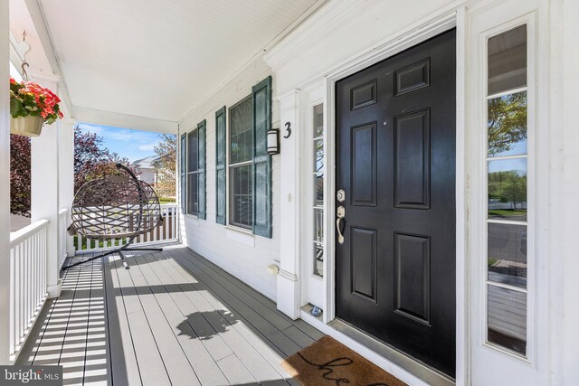 3 Union St, Robbinsville, NJ 08691 - doorway to property with covered porch