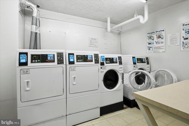 4501 Arlington Blvd Unit 709, Arlington, VA 22203 - community laundry featuring independent washer and dryer and a textured ceiling
