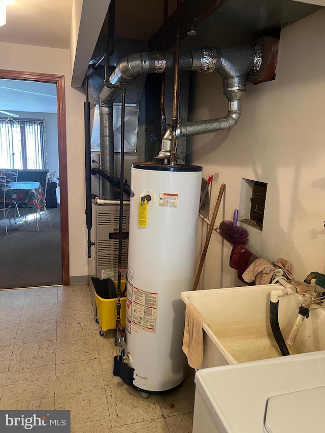 utilities featuring water heater