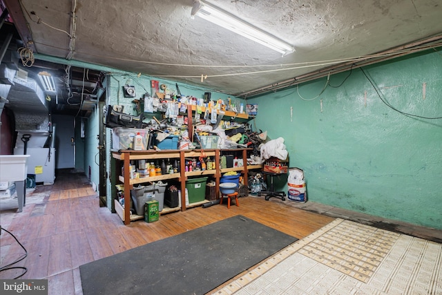 view of storage room