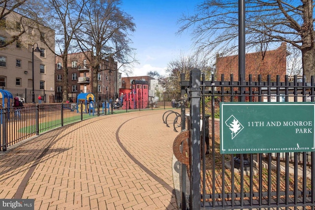 surrounding community featuring fence