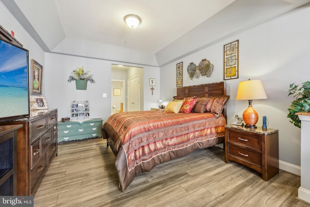 9200 Charleston Dr Unit 408, Manassas, VA 20110 - bedroom featuring light wood-type flooring and a tray ceiling