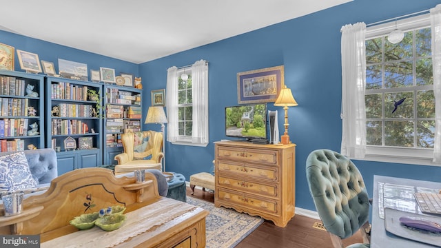 501 Tulip Rd, Riva, MD 21140 - office space with dark wood-style flooring and baseboards