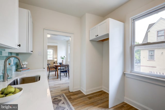 615 Burke Ave, Jenkintown, PA 19046 - kitchen with a sink, plenty of natural light, and light wood-style flooring