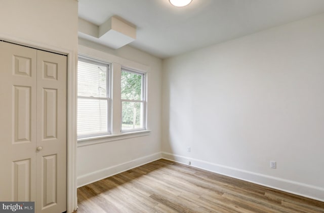 615 Burke Ave, Jenkintown, PA 19046 - unfurnished bedroom with baseboards, wood finished floors, and a closet