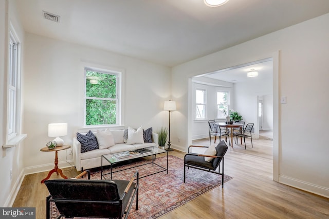 615 Burke Ave, Jenkintown, PA 19046 - living room with wood finished floors and baseboards