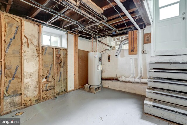 615 Burke Ave, Jenkintown, PA 19046 - below grade area with electric water heater