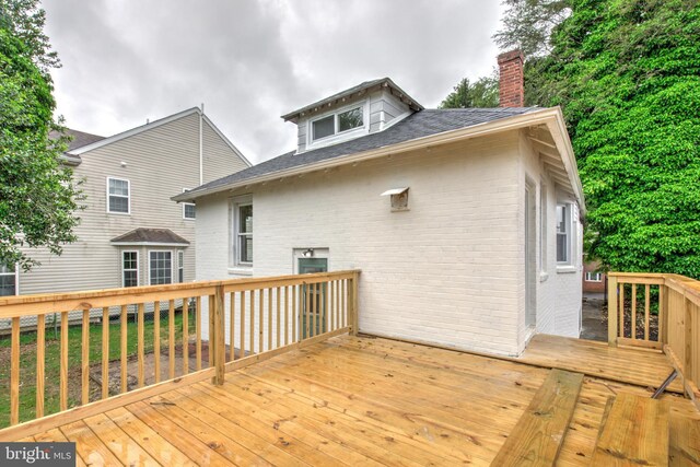 615 Burke Ave, Jenkintown, PA 19046 - view of wooden deck