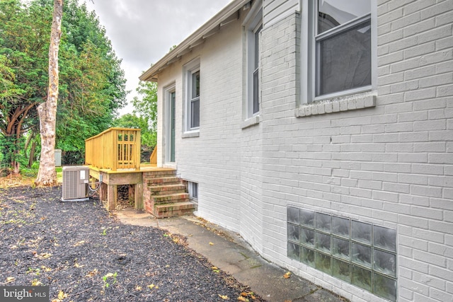 615 Burke Ave, Jenkintown, PA 19046 - view of home's exterior with central AC unit and brick siding