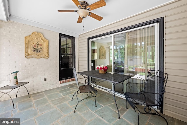 1902 Northleigh Rd, Lutherville Timonium, MD 21093 - view of patio / terrace with ceiling fan