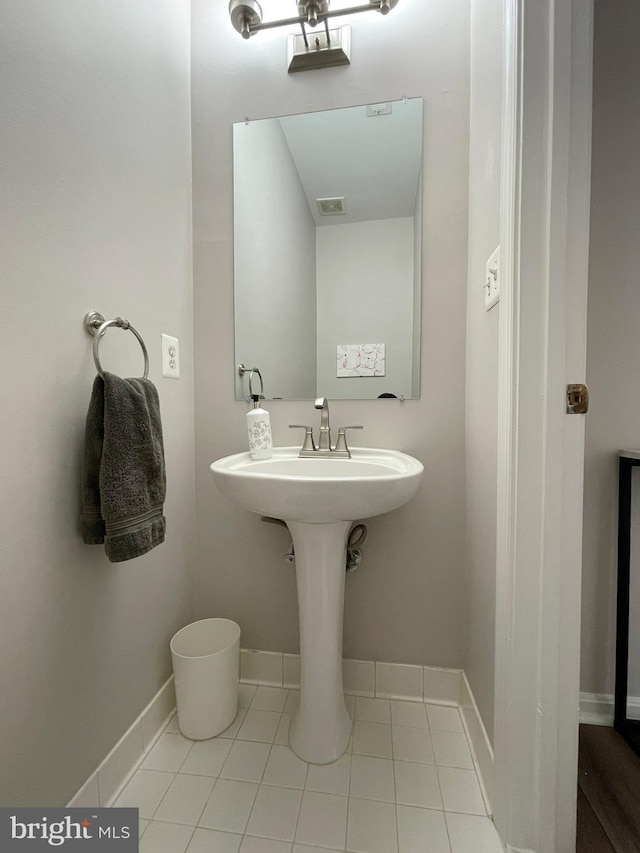 11405 Windleaf Ct Unit K # 24, Reston, VA 20194 - bathroom with tile patterned flooring, visible vents, and baseboards