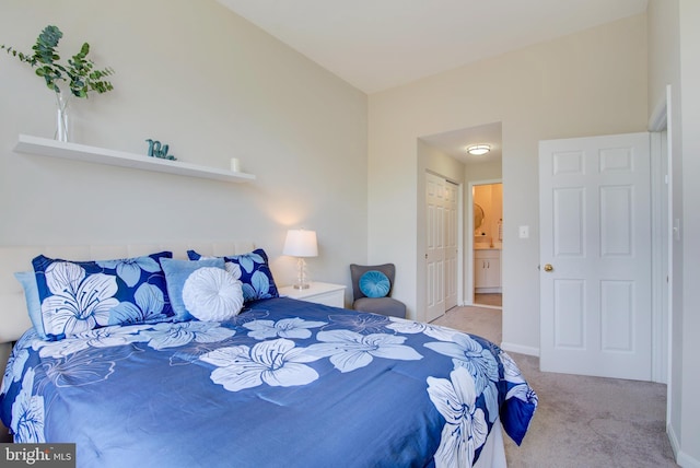 11405 Windleaf Ct Unit K # 24, Reston, VA 20194 - carpeted bedroom with connected bathroom, a closet, and baseboards