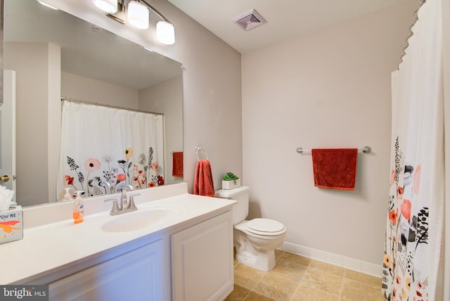 11405 Windleaf Ct Unit K # 24, Reston, VA 20194 - bathroom with toilet, visible vents, vanity, and baseboards