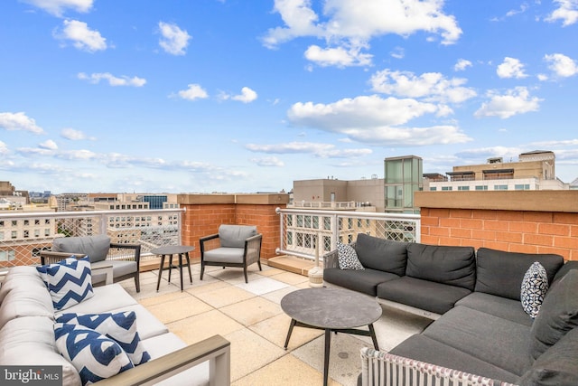 view of patio / terrace with outdoor lounge area