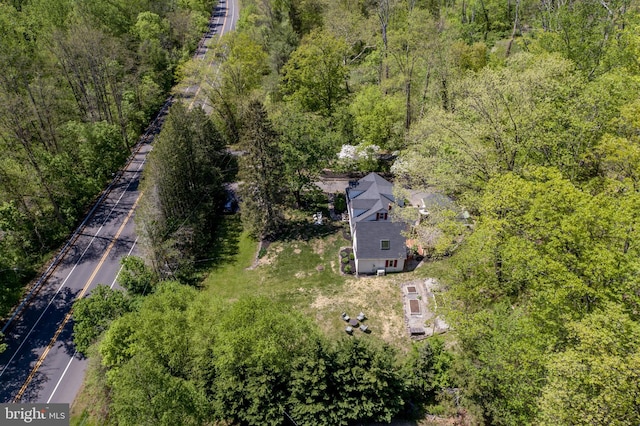 aerial view with a view of trees