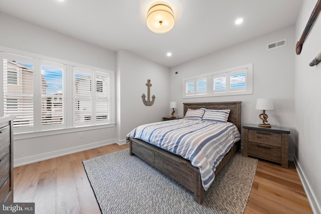 15 W Harding Ave, Long Beach Township, NJ 08008 - bedroom with light wood-style flooring, baseboards, and recessed lighting