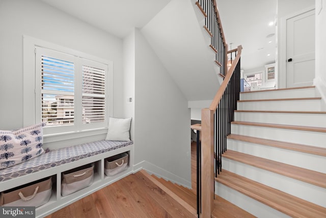 15 W Harding Ave, Long Beach Township, NJ 08008 - stairs featuring wood finished floors and baseboards