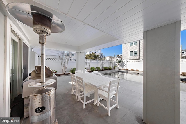 15 W Harding Ave, Long Beach Township, NJ 08008 - view of patio / terrace featuring a fenced backyard and outdoor dining space