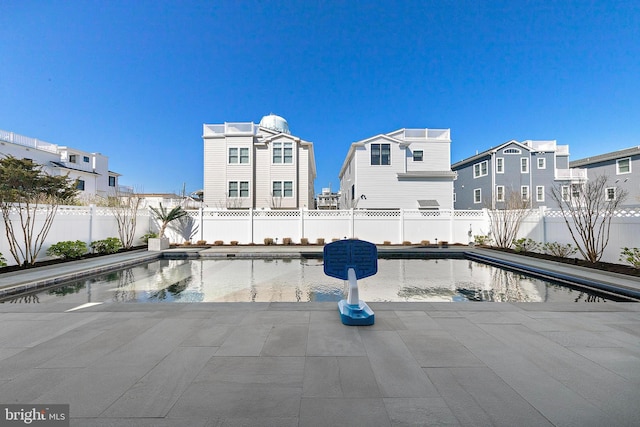 15 W Harding Ave, Long Beach Township, NJ 08008 - view of pool with a fenced backyard, a residential view, and a patio
