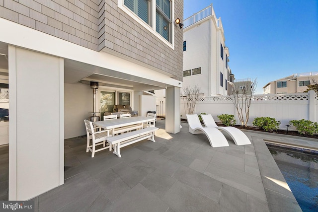 15 W Harding Ave, Long Beach Township, NJ 08008 - view of patio / terrace with outdoor dining space and fence