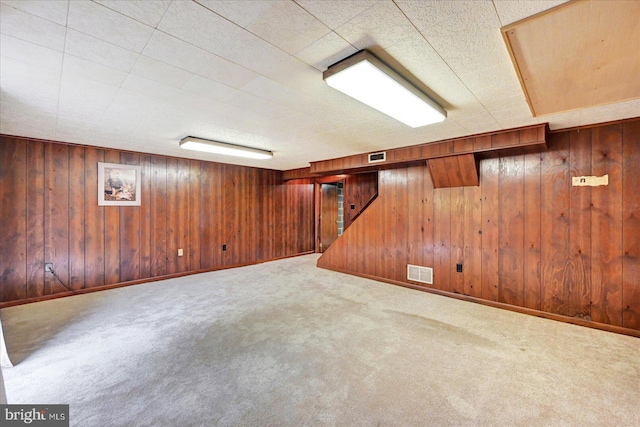 114 Dew Drop Ct, York, PA 17403 - finished basement with wood walls, carpet floors, and baseboards