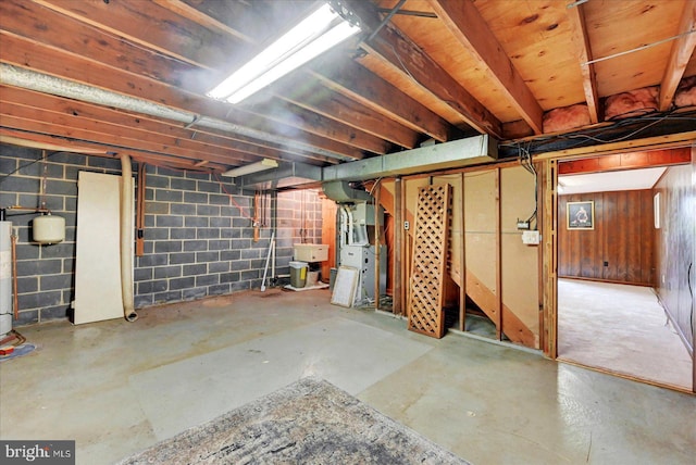 114 Dew Drop Ct, York, PA 17403 - unfinished below grade area with heating unit and water heater