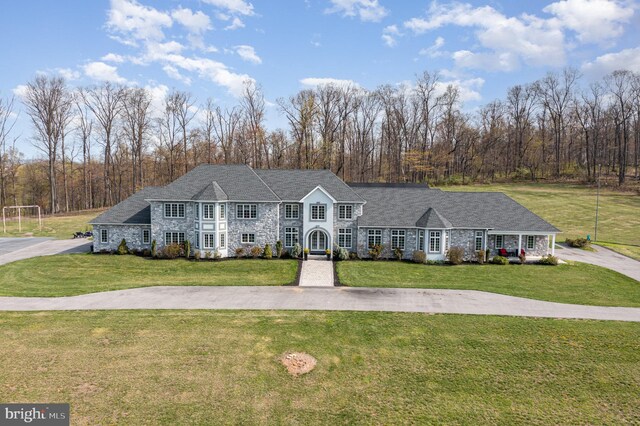 890 Hobart Rd, Hanover, PA 17331 - view of front of property with stone siding and a front yard