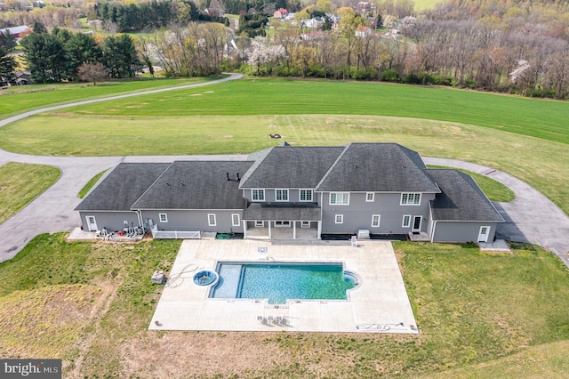 890 Hobart Rd, Hanover, PA 17331 - aerial view of property and surrounding area featuring a pool area