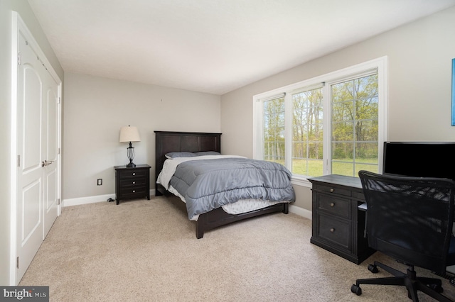 890 Hobart Rd, Hanover, PA 17331 - bedroom featuring baseboards, an office area, and light colored carpet
