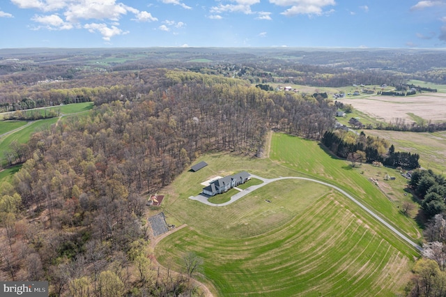 890 Hobart Rd, Hanover, PA 17331 - aerial view of property and surrounding area featuring a heavily wooded area