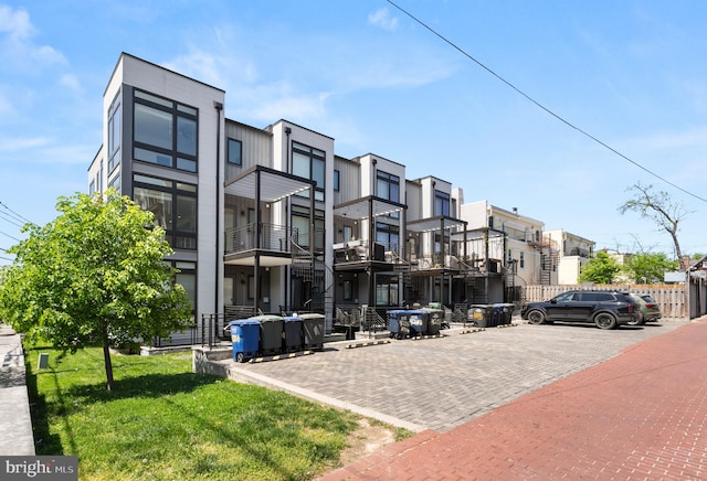 exterior space with a residential view