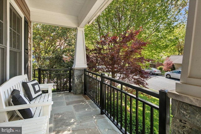 balcony with covered porch