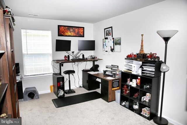 185 Petal Dr, Pottstown, PA 19464 - carpeted office featuring visible vents and a wealth of natural light