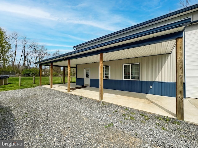 353 Kerrsville Rd, Carlisle, PA 17015 - view of property exterior featuring a yard, a patio, and a carport