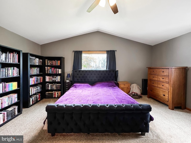 353 Kerrsville Rd, Carlisle, PA 17015 - carpeted bedroom featuring vaulted ceiling and a ceiling fan