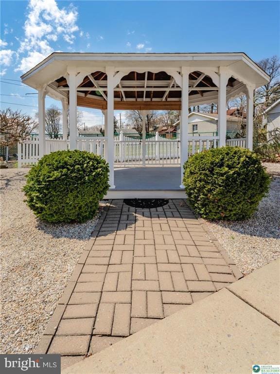exterior space featuring fence