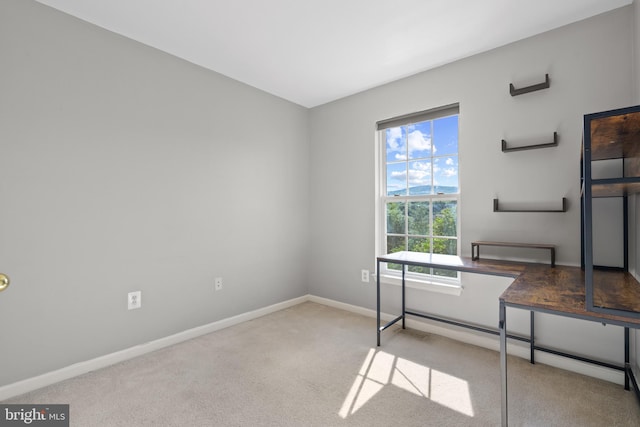 2420 Huntwood Ct, Frederick, MD 21702 - unfurnished office with a baseboard heating unit, baseboards, and carpet flooring