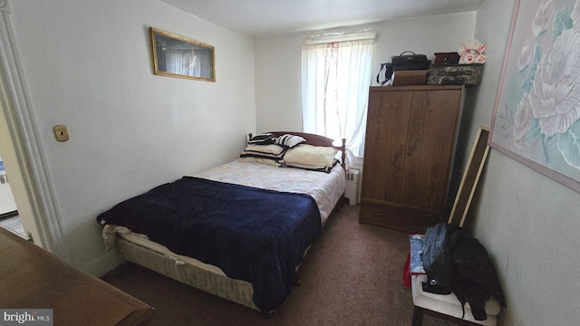 bedroom featuring carpet