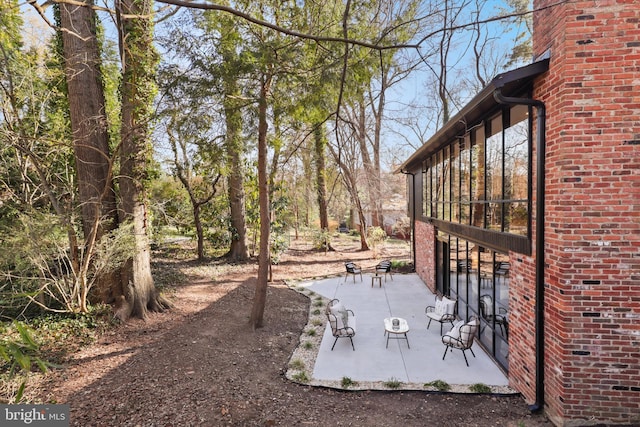 view of yard with a patio
