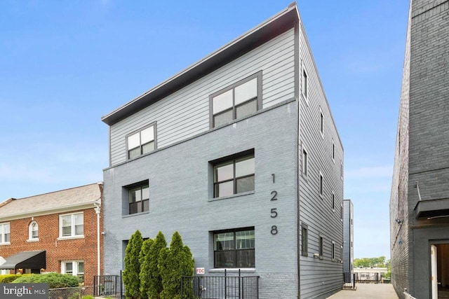 exterior space with fence